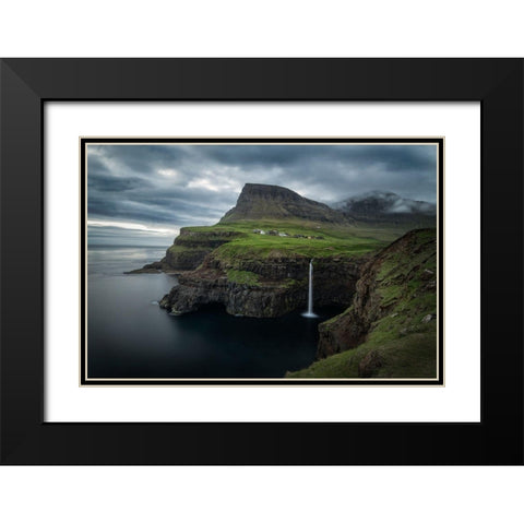 Mulafosser Black Modern Wood Framed Art Print with Double Matting by Head, Danny