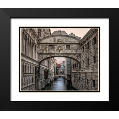 Iconic Venice Black Modern Wood Framed Art Print with Double Matting by Head, Danny