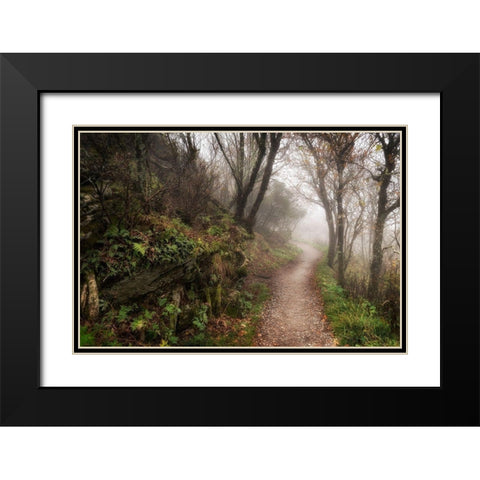 Hikers Dream Black Modern Wood Framed Art Print with Double Matting by Head, Danny