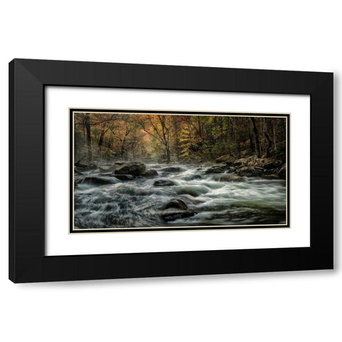 Tremont Morning Black Modern Wood Framed Art Print with Double Matting by Head, Danny