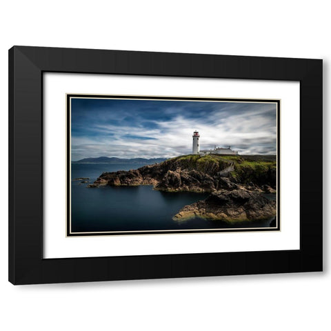 Irish Morning Black Modern Wood Framed Art Print with Double Matting by Head, Danny