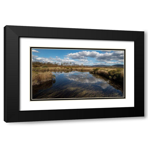 Blackwater Creek Black Modern Wood Framed Art Print with Double Matting by Head, Danny