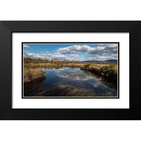 Blackwater Creek Black Modern Wood Framed Art Print with Double Matting by Head, Danny