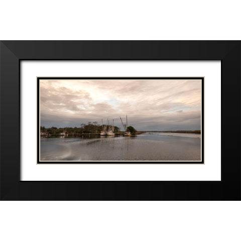 Time to Rest Black Modern Wood Framed Art Print with Double Matting by Head, Danny