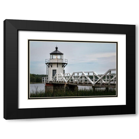 Doubling Point Black Modern Wood Framed Art Print with Double Matting by Head, Danny