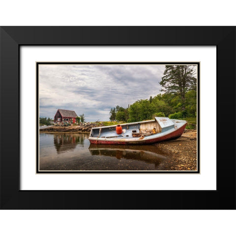 Out of Service III Black Modern Wood Framed Art Print with Double Matting by Head, Danny