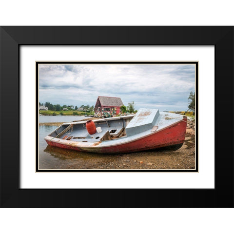 Out of Service II Black Modern Wood Framed Art Print with Double Matting by Head, Danny