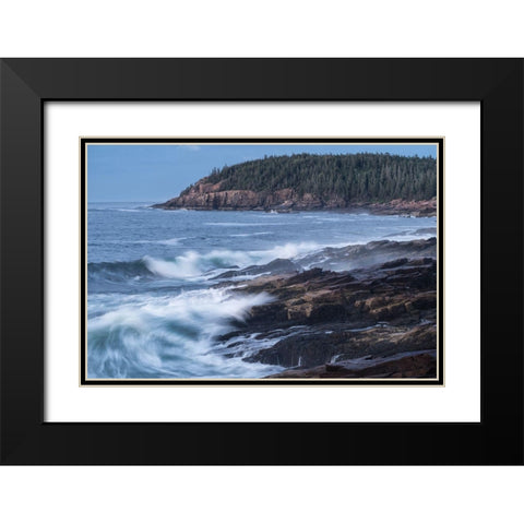 The Break Black Modern Wood Framed Art Print with Double Matting by Head, Danny