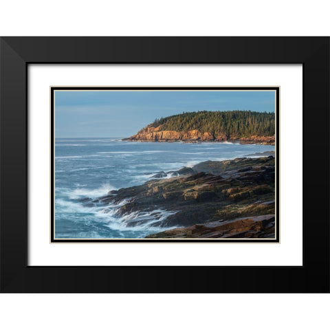 Warm Light Black Modern Wood Framed Art Print with Double Matting by Head, Danny