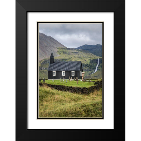 Budir I Black Modern Wood Framed Art Print with Double Matting by Head, Danny