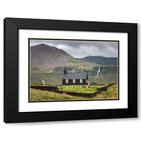 Budir II Black Modern Wood Framed Art Print with Double Matting by Head, Danny