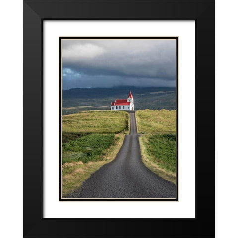 On the Hill I Black Modern Wood Framed Art Print with Double Matting by Head, Danny