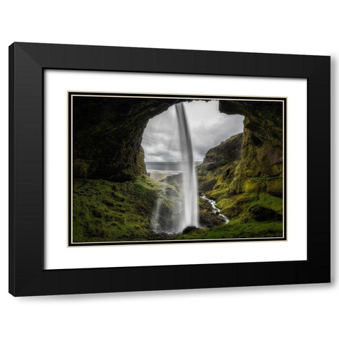 From Behind I Black Modern Wood Framed Art Print with Double Matting by Head, Danny