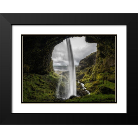 From Behind I Black Modern Wood Framed Art Print with Double Matting by Head, Danny