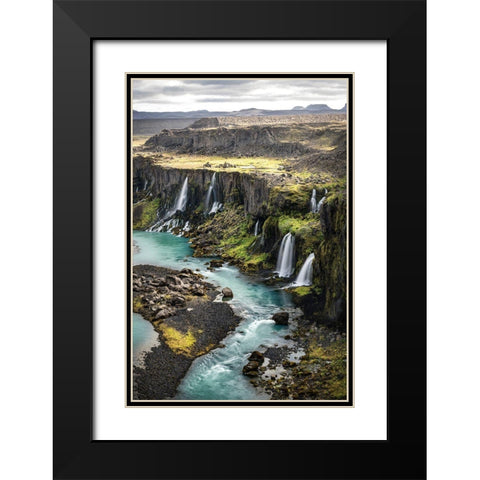 Valley of Tears I Black Modern Wood Framed Art Print with Double Matting by Head, Danny