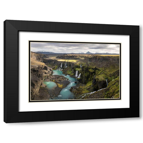 Valley of Tears II Black Modern Wood Framed Art Print with Double Matting by Head, Danny