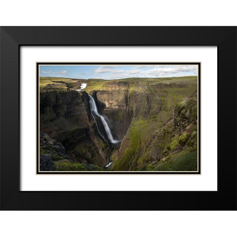 Tall Fall Black Modern Wood Framed Art Print with Double Matting by Head, Danny
