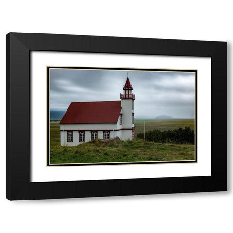 Sundays Destination Black Modern Wood Framed Art Print with Double Matting by Head, Danny