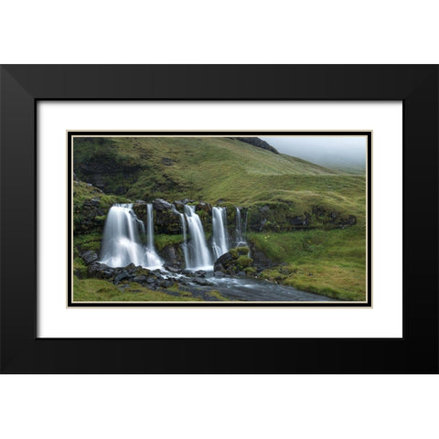 Final Drop Black Modern Wood Framed Art Print with Double Matting by Head, Danny