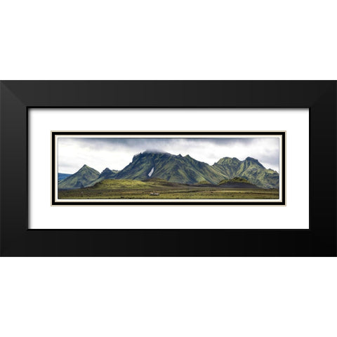 Highlands Panorama Black Modern Wood Framed Art Print with Double Matting by Head, Danny