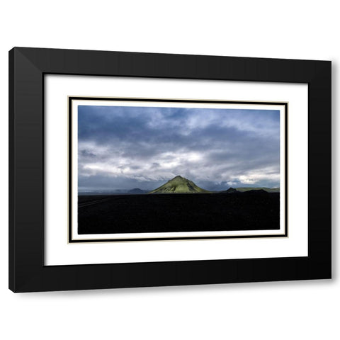 Maelifell Black Modern Wood Framed Art Print with Double Matting by Head, Danny
