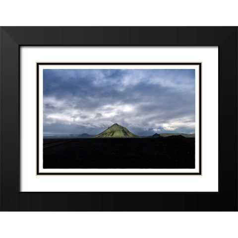 Maelifell Black Modern Wood Framed Art Print with Double Matting by Head, Danny