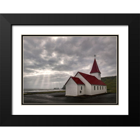 God Rays Black Modern Wood Framed Art Print with Double Matting by Head, Danny