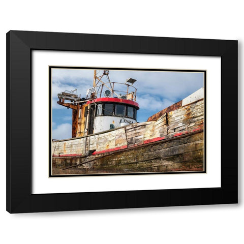 Ageing Fleet Black Modern Wood Framed Art Print with Double Matting by Head, Danny