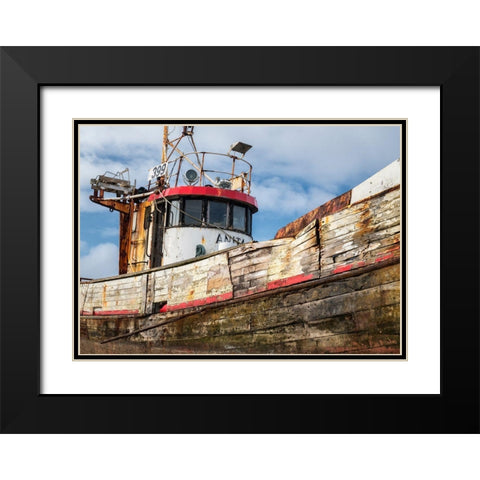 Ageing Fleet Black Modern Wood Framed Art Print with Double Matting by Head, Danny