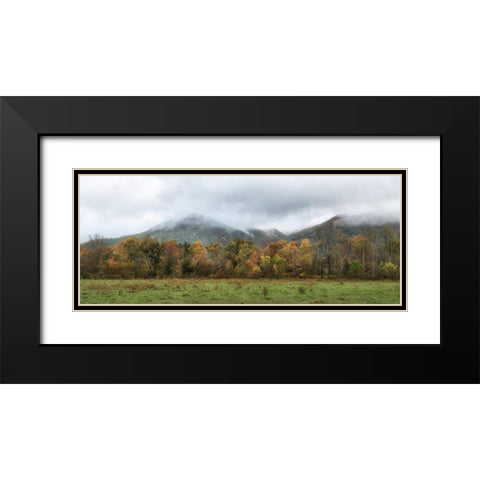 Cove Panorama Black Modern Wood Framed Art Print with Double Matting by Head, Danny