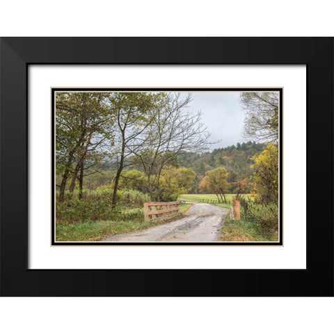 Cove Crossing Black Modern Wood Framed Art Print with Double Matting by Head, Danny