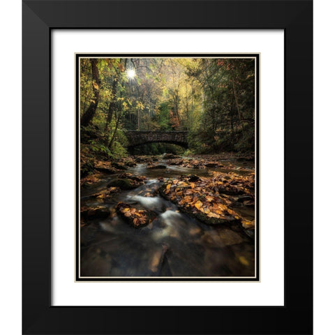 Shine On Black Modern Wood Framed Art Print with Double Matting by Head, Danny