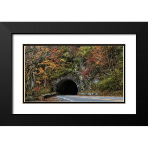 Into the Mountain Black Modern Wood Framed Art Print with Double Matting by Head, Danny