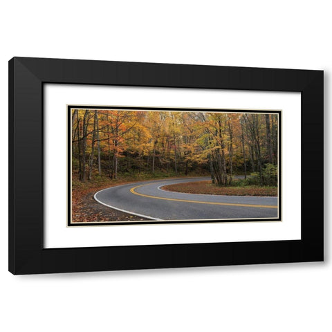 Mountain Loop Black Modern Wood Framed Art Print with Double Matting by Head, Danny