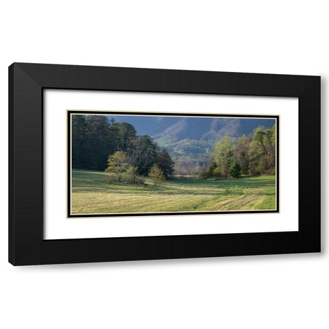 Valley View Black Modern Wood Framed Art Print with Double Matting by Head, Danny