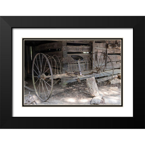 Antiques II Black Modern Wood Framed Art Print with Double Matting by Head, Danny