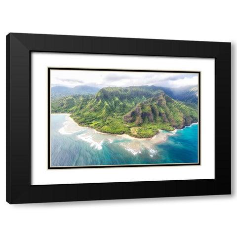 Kee View Black Modern Wood Framed Art Print with Double Matting by Head, Danny