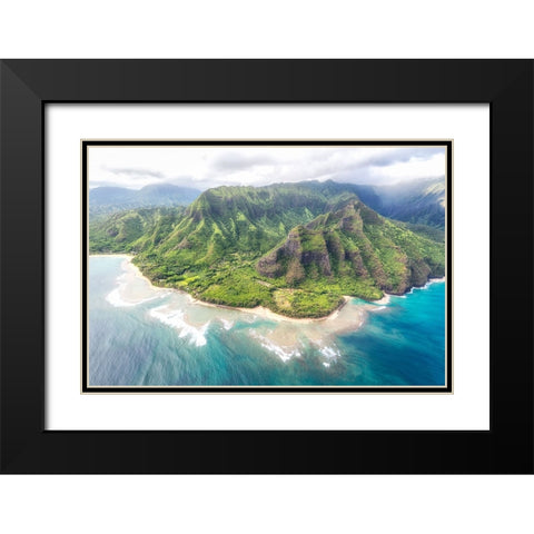 Kee View Black Modern Wood Framed Art Print with Double Matting by Head, Danny