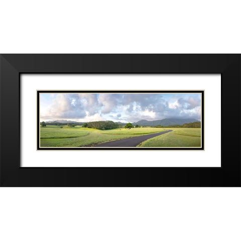 Jarassic Ranch Pano Black Modern Wood Framed Art Print with Double Matting by Head, Danny
