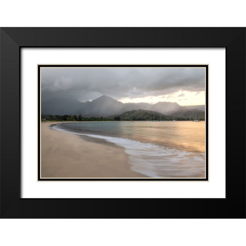 Rain Making Black Modern Wood Framed Art Print with Double Matting by Head, Danny