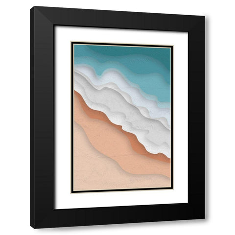 The Ocean Black Modern Wood Framed Art Print with Double Matting by Aesthete