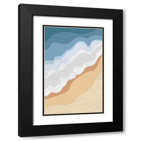 The Sea Black Modern Wood Framed Art Print with Double Matting by Aesthete