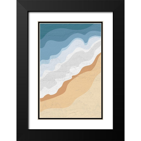 The Sea Black Modern Wood Framed Art Print with Double Matting by Aesthete