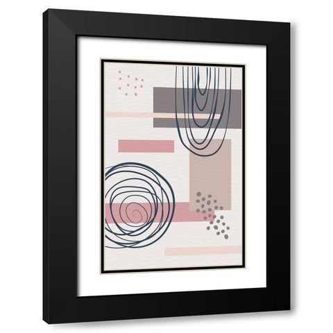Tokyo Two Black Modern Wood Framed Art Print with Double Matting by Aesthete