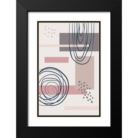 Tokyo Two Black Modern Wood Framed Art Print with Double Matting by Aesthete