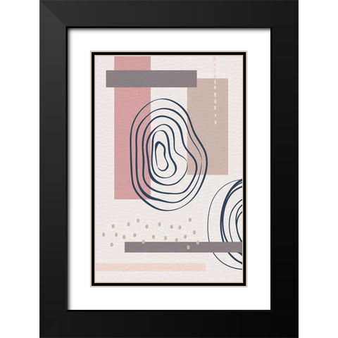 Tokyo Three Black Modern Wood Framed Art Print with Double Matting by Aesthete