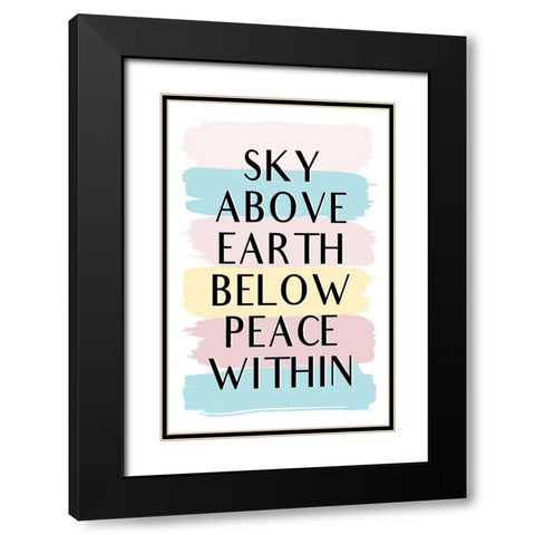 Sky Above Black Modern Wood Framed Art Print with Double Matting by Aesthete
