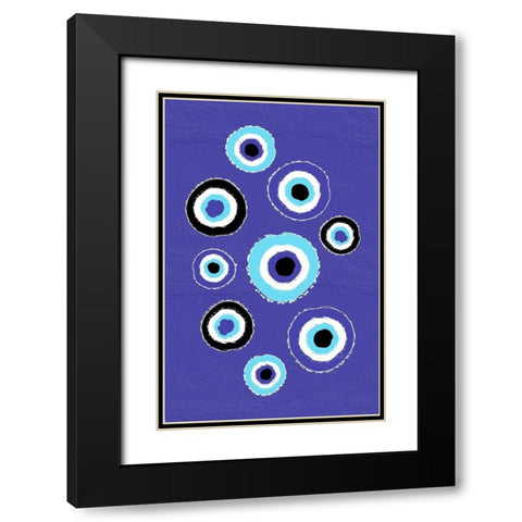 Eye Team Black Modern Wood Framed Art Print with Double Matting by Aesthete