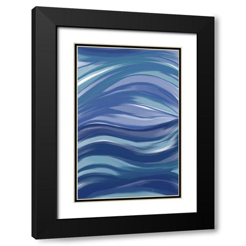 The Ocean Black Modern Wood Framed Art Print with Double Matting by Aesthete