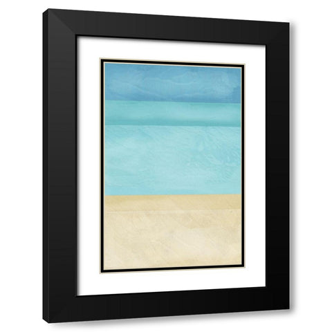 Ocean Black Modern Wood Framed Art Print with Double Matting by Aesthete